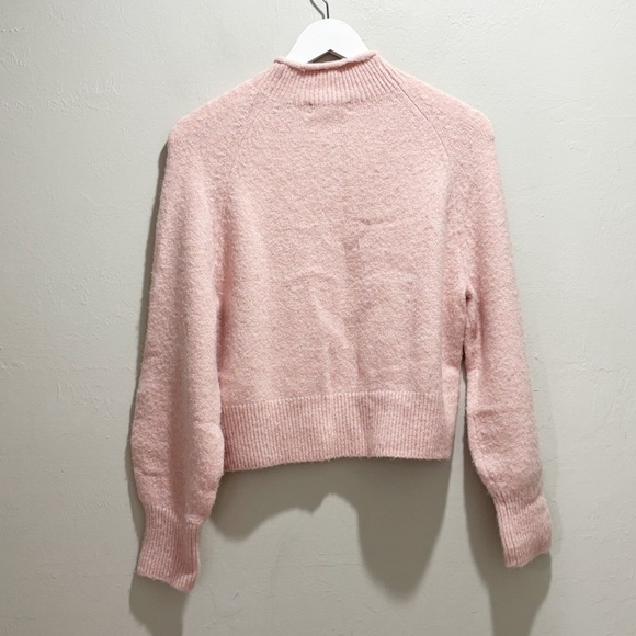 J CREW Women’s Pink Pullover ROLL NECK Long Sleeve Sweater Alpaca Blend Size XS - Picture 2 of 9